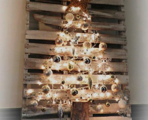 Trasformare un pallet in un albero di natale